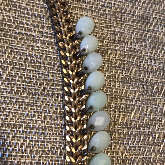 Stella & Dot Turquoise and Gold Statement Necklace - Picture 5 of 5